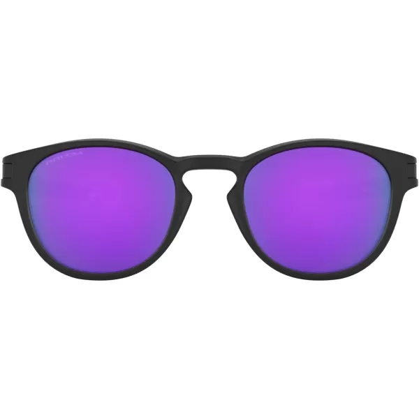 imageOakley Mens Oo9265 Latch Oval SunglassesMatte BlackPrizm Violet
