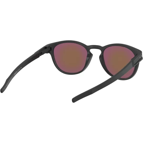 imageOakley Mens Oo9265 Latch Oval SunglassesMatte BlackPrizm Violet