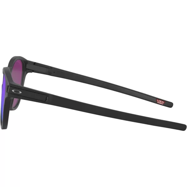 imageOakley Mens Oo9265 Latch Oval SunglassesMatte BlackPrizm Violet