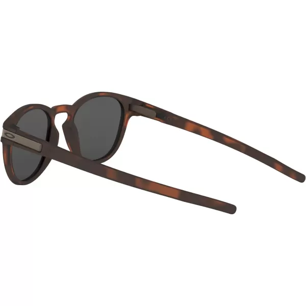 imageOakley Mens Oo9265 Latch Oval SunglassesMatte Brown TortoisePrizm Black