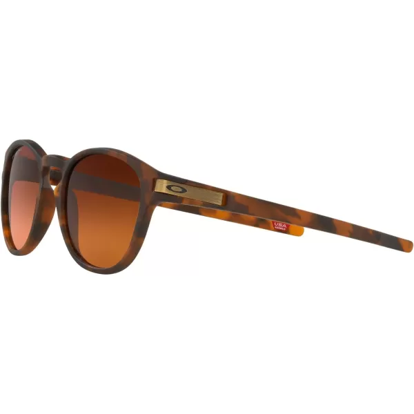 imageOakley Mens Oo9265 Latch Oval SunglassesMatte Brown TortoisePrizm Brown Gradient