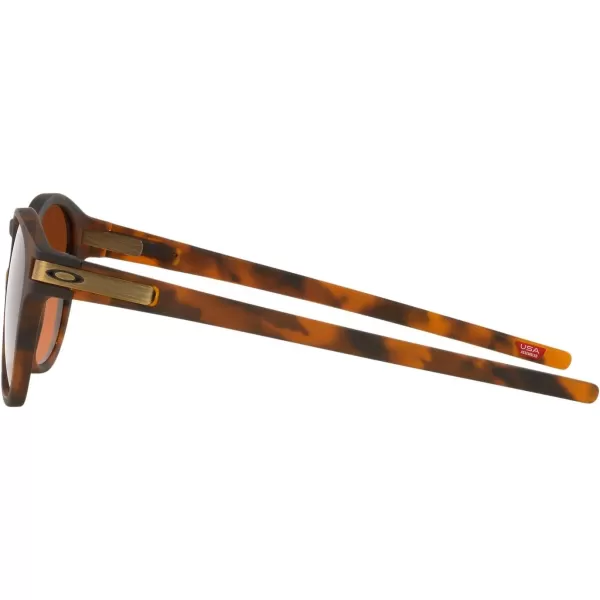 imageOakley Mens Oo9265 Latch Oval SunglassesMatte Brown TortoisePrizm Brown Gradient