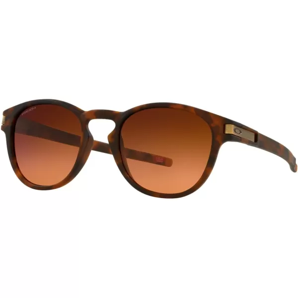 imageOakley Mens Oo9265 Latch Oval SunglassesMatte Brown TortoisePrizm Brown Gradient