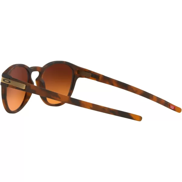 imageOakley Mens Oo9265 Latch Oval SunglassesMatte Brown TortoisePrizm Brown Gradient