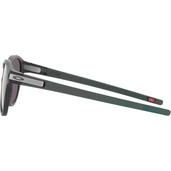 imageOakley Mens Oo9265 Latch Oval SunglassesMatte CarbonPrizm Grey