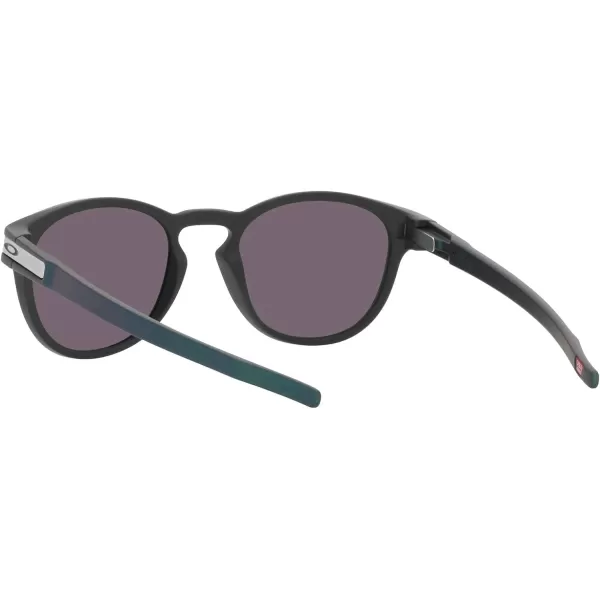 imageOakley Mens Oo9265 Latch Oval SunglassesMatte CarbonPrizm Grey