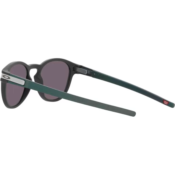 imageOakley Mens Oo9265 Latch Oval SunglassesMatte CarbonPrizm Grey