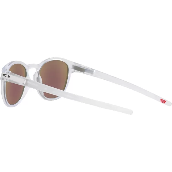 imageOakley Mens Oo9265 Latch Oval SunglassesMatte ClearPrizm Sapphire Polarized