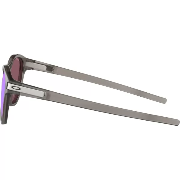 imageOakley Mens Oo9265 Latch Oval SunglassesMatte Grey InkPrizm Sapphire Iridium Polarized