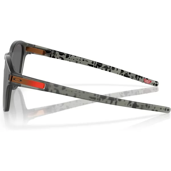 imageOakley Mens Oo9265 Latch Oval SunglassesMatte Grey SmokePrizm Black