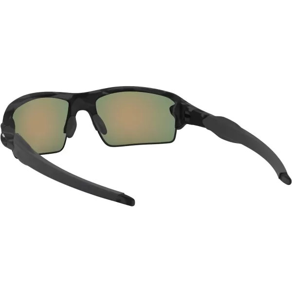 imageOakley Mens Oo9271 Flak 20 Low Bridge Fit Rectangular SunglassesMatte Black CamoPrizm Ruby