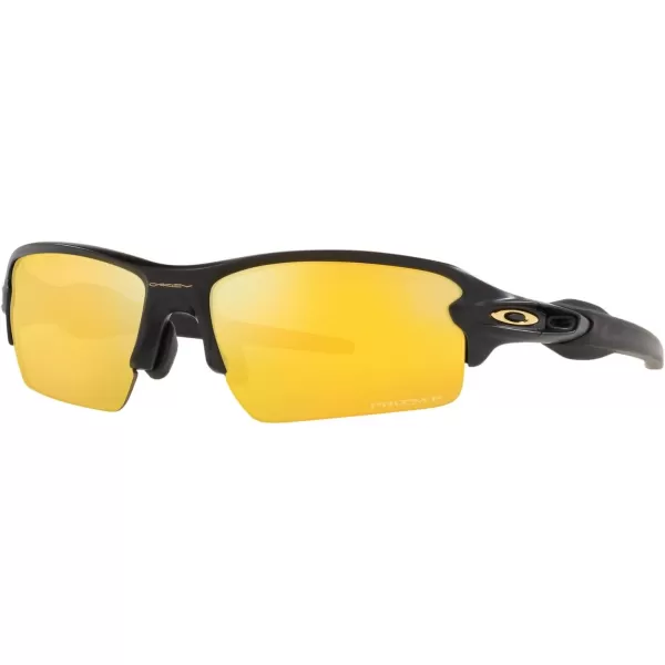imageOakley Mens Oo9271 Flak 20 Low Bridge Fit Rectangular SunglassesMatte BlackPrizm 24k Polarized