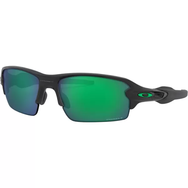 imageOakley Mens Oo9271 Flak 20 Low Bridge Fit Rectangular SunglassesMatte BlackPrizm Jade Polarized