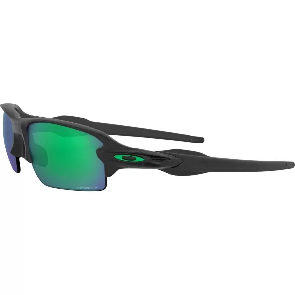 imageOakley Mens Oo9271 Flak 20 Low Bridge Fit Rectangular SunglassesMatte BlackPrizm Jade Polarized