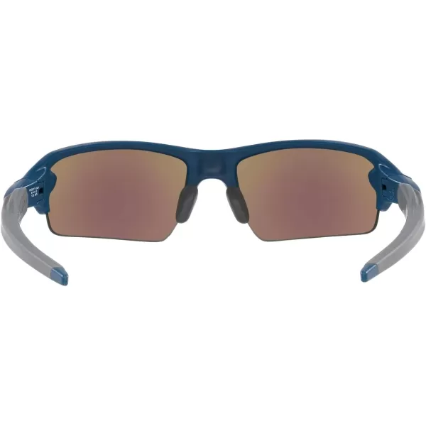 imageOakley Mens Oo9271 Flak 20 Low Bridge Fit Rectangular SunglassesMatte PoseidonPrizm Sapphire Polarized
