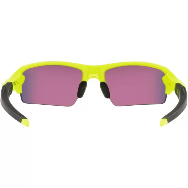 imageOakley Mens Oo9271 Flak 20 Low Bridge Fit Rectangular SunglassesNeon YellowPrizm Road