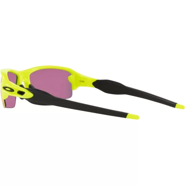 imageOakley Mens Oo9271 Flak 20 Low Bridge Fit Rectangular SunglassesNeon YellowPrizm Road