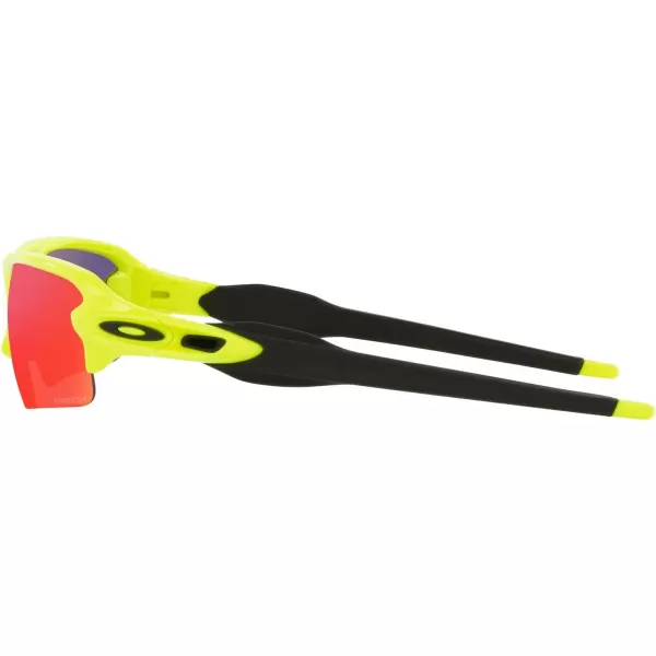 imageOakley Mens Oo9271 Flak 20 Low Bridge Fit Rectangular SunglassesNeon YellowPrizm Road