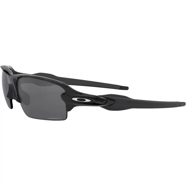 imageOakley Mens Oo9271 Flak 20 Low Bridge Fit Rectangular SunglassesPolished BlackPrizm Black Polarized