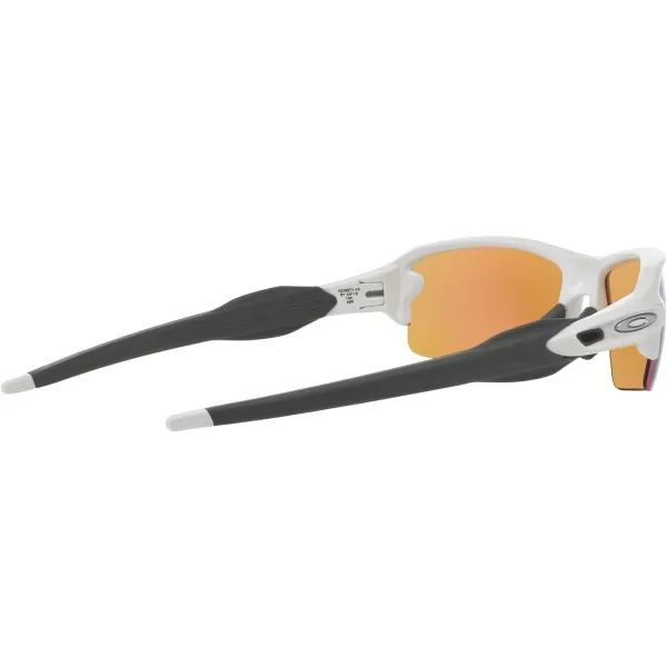 imageOakley Mens Oo9271 Flak 20 Low Bridge Fit Rectangular SunglassesPolished White on GreyPrizm Golf