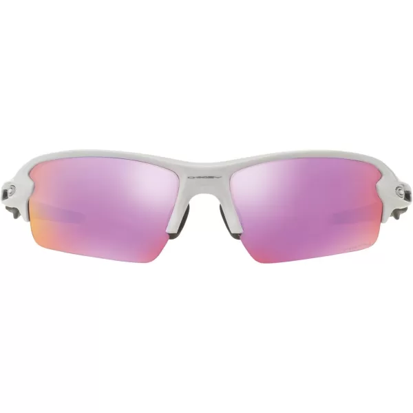 imageOakley Mens Oo9271 Flak 20 Low Bridge Fit Rectangular SunglassesPolished White on GreyPrizm Golf