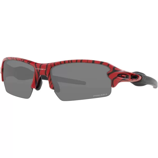 imageOakley Mens Oo9271 Flak 20 Low Bridge Fit Rectangular SunglassesRed TigerPrizm Black