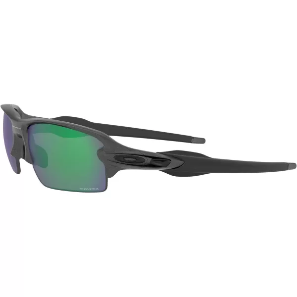 imageOakley Mens Oo9271 Flak 20 Low Bridge Fit Rectangular SunglassesSteelPrizm Jade