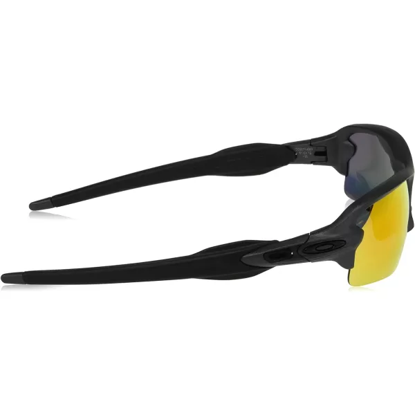 imageOakley Mens Oo9271 Flak 20 Low Bridge Fit Rectangular SunglassesSteelPrizm Ruby