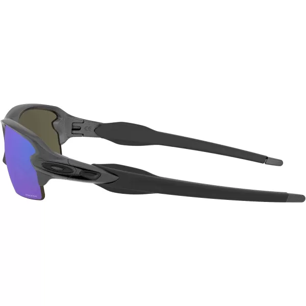 imageOakley Mens Oo9271 Flak 20 Low Bridge Fit Rectangular SunglassesSteelPrizm Sapphire