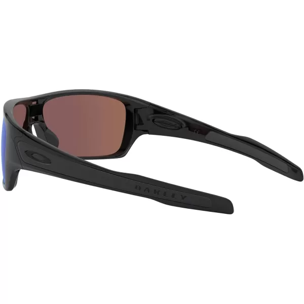 imageOakley Mens Oo9307 Turbine Rotor Rectangular SunglassesPolished BlackPrizm Deep Water Polarized
