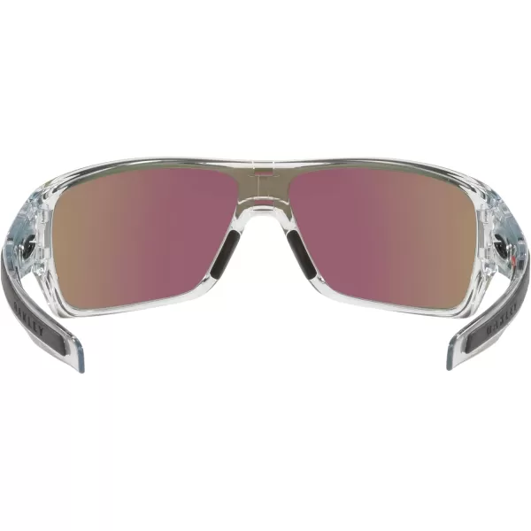 imageOakley Mens Oo9307 Turbine Rotor Rectangular SunglassesPolished ClearPrizm Sapphire
