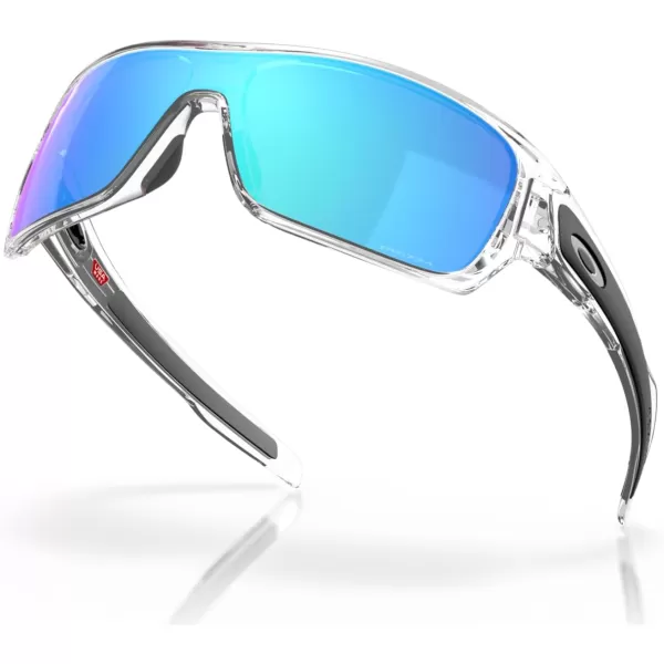 imageOakley Mens Oo9307 Turbine Rotor Rectangular SunglassesPolished ClearPrizm Sapphire