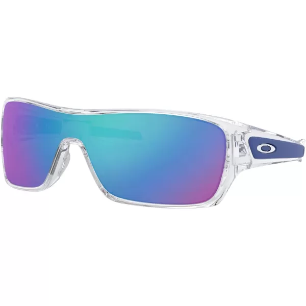 imageOakley Mens Oo9307 Turbine Rotor Rectangular SunglassesPolished ClearSapphire Iridium