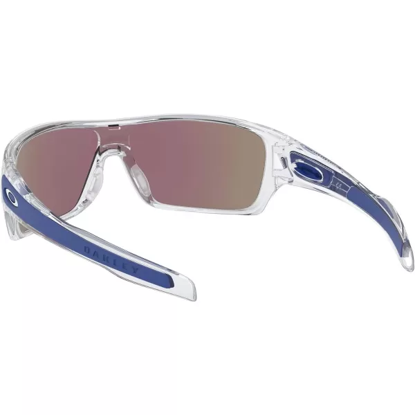 imageOakley Mens Oo9307 Turbine Rotor Rectangular SunglassesPolished ClearSapphire Iridium