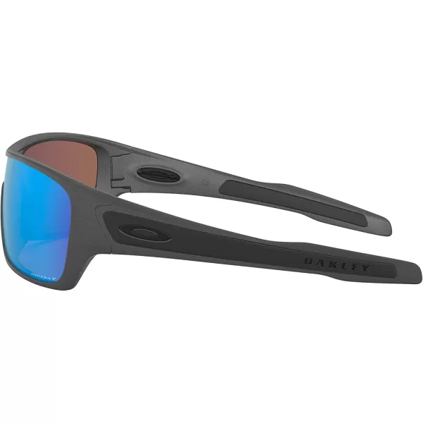 imageOakley Mens Oo9307 Turbine Rotor Rectangular SunglassesSteelPrizm Deep Water Polarized