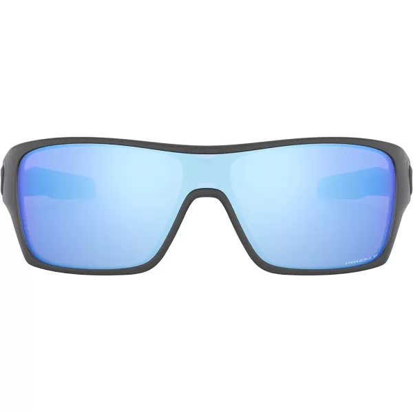 imageOakley Mens Oo9307 Turbine Rotor Rectangular SunglassesSteelPrizm Deep Water Polarized