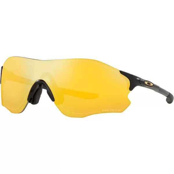 imageOakley Mens Oo9313 Evzero Path Low Bridge Fit Rectangular SunglassesMatte BlackPrizm 24k Polarized