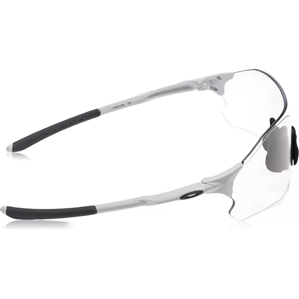 imageOakley Mens Oo9313 Evzero Path Low Bridge Fit Rectangular SunglassesMatte WhiteClear Black Iridium Photochromic