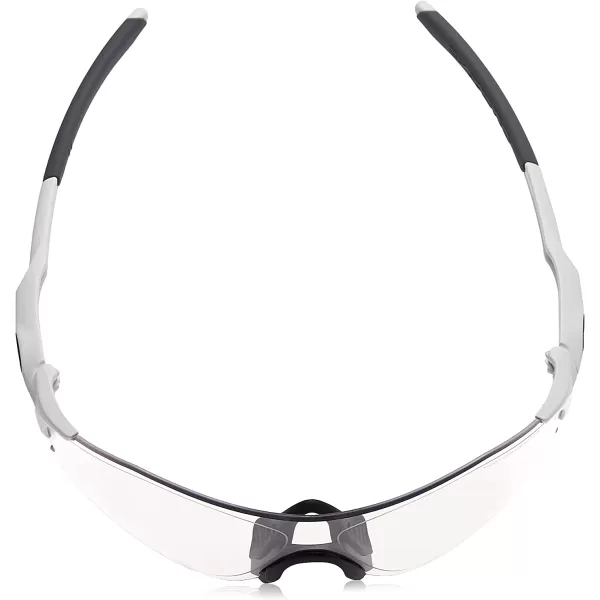 imageOakley Mens Oo9313 Evzero Path Low Bridge Fit Rectangular SunglassesMatte WhiteClear Black Iridium Photochromic