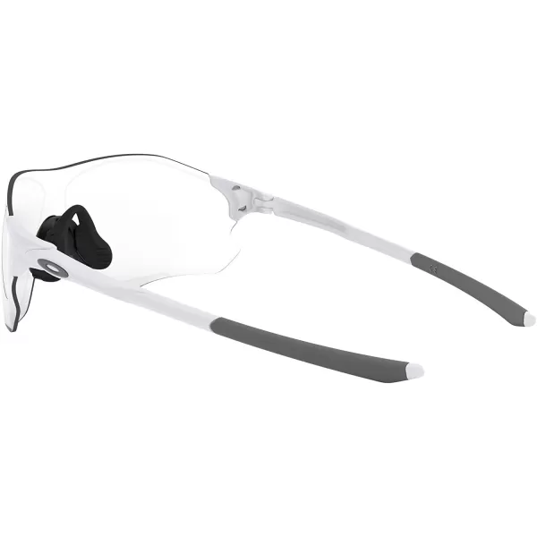 imageOakley Mens Oo9313 Evzero Path Low Bridge Fit Rectangular SunglassesMatte WhiteClear Black Iridium Photochromic