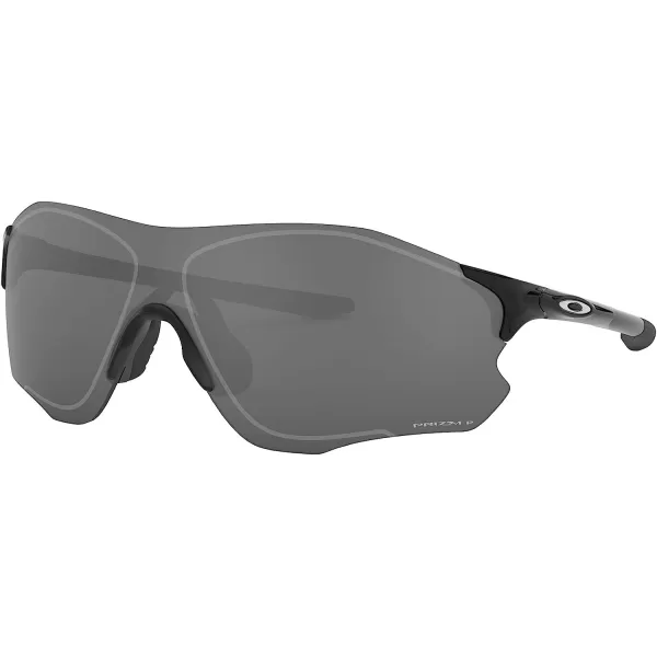 imageOakley Mens Oo9313 Evzero Path Low Bridge Fit Rectangular SunglassesPolished BlackPrizm Black Polarized