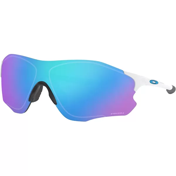 imageOakley Mens Oo9313 Evzero Path Low Bridge Fit Rectangular SunglassesPolished WhitePrizm Sapphire