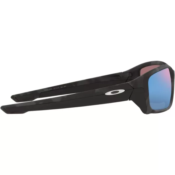imageOakley Mens Oo9331 Straightlink Rectangular SunglassesMatte Black CamoPrizm Deep Water Polarized