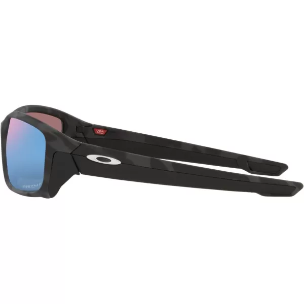 imageOakley Mens Oo9331 Straightlink Rectangular SunglassesMatte Black CamoPrizm Deep Water Polarized