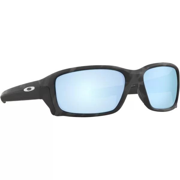imageOakley Mens Oo9331 Straightlink Rectangular SunglassesMatte Black CamoPrizm Deep Water Polarized
