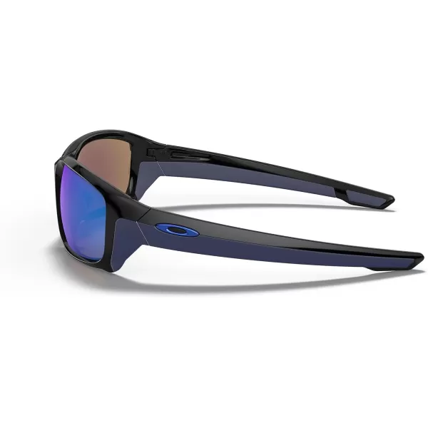 imageOakley Mens Oo9331 Straightlink Rectangular SunglassesPolished BlackSapphire Iridium