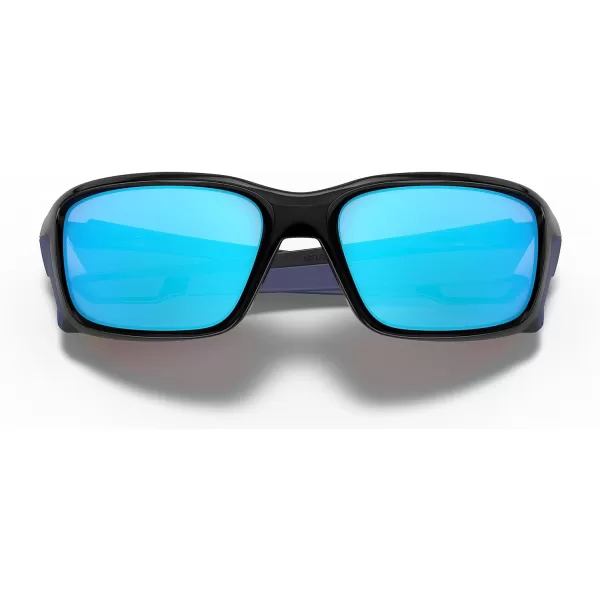 imageOakley Mens Oo9331 Straightlink Rectangular SunglassesPolished BlackSapphire Iridium