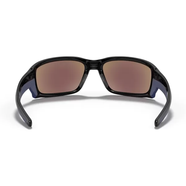 imageOakley Mens Oo9331 Straightlink Rectangular SunglassesPolished BlackSapphire Iridium