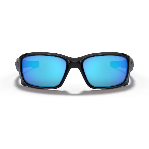 imageOakley Mens Oo9331 Straightlink Rectangular SunglassesPolished BlackSapphire Iridium