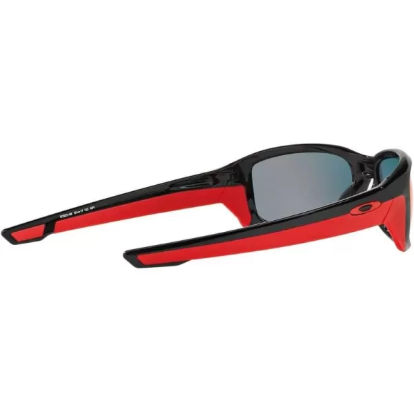 imageOakley Mens Oo9331 Straightlink Rectangular SunglassesPolished BlackTorch Iridium Polarized
